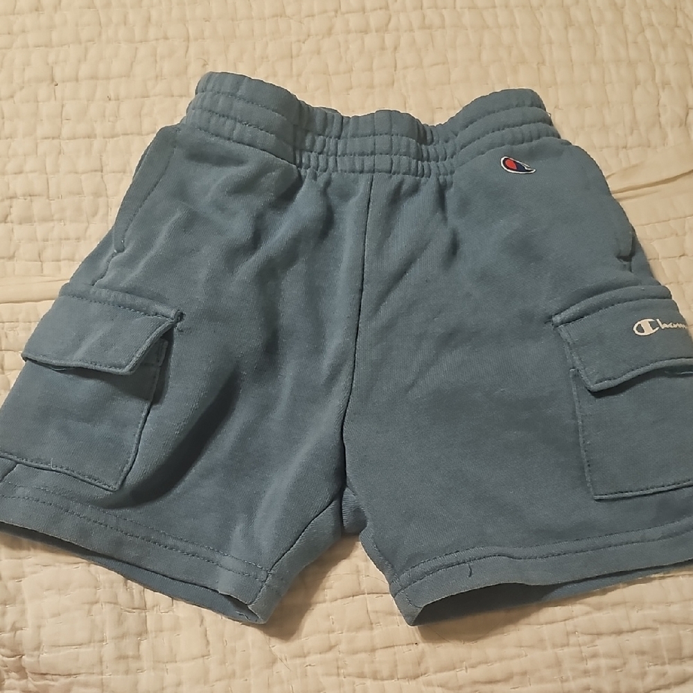 Champion Kids Teal Cargo Shorts